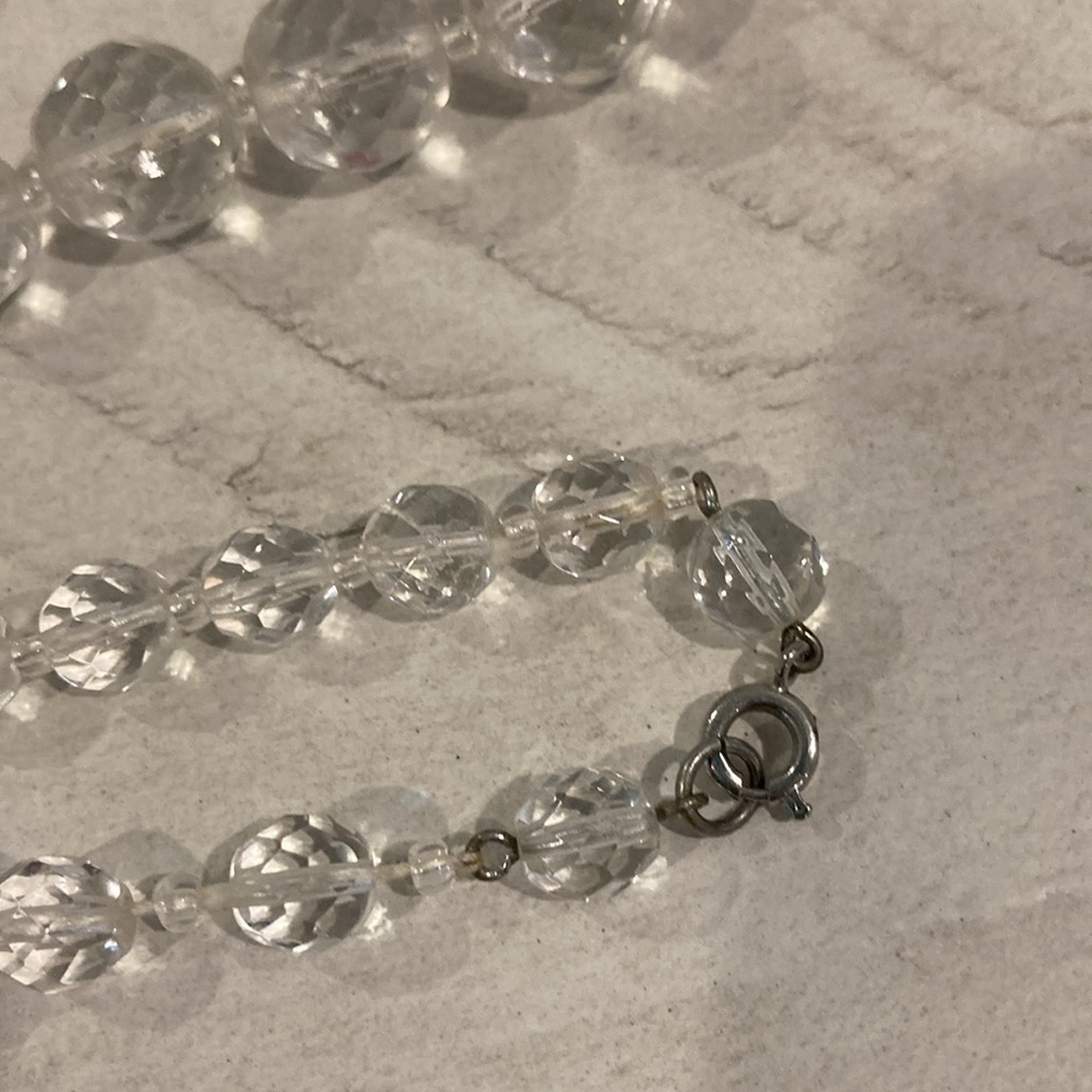 Art deco crystal necklace - Picture 5 of 7